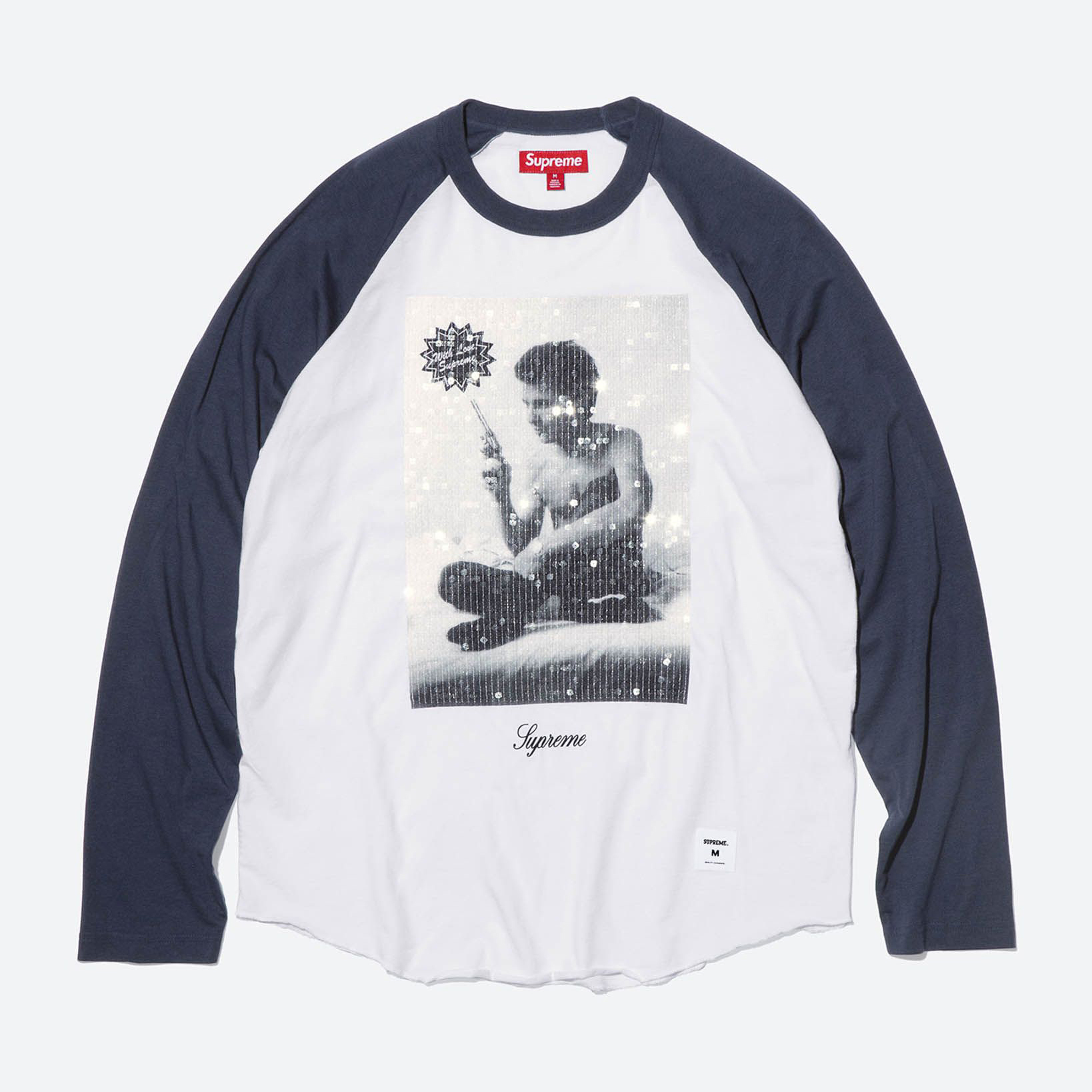Supreme/Larry Clark Sequin Raglan L/S Top view 4